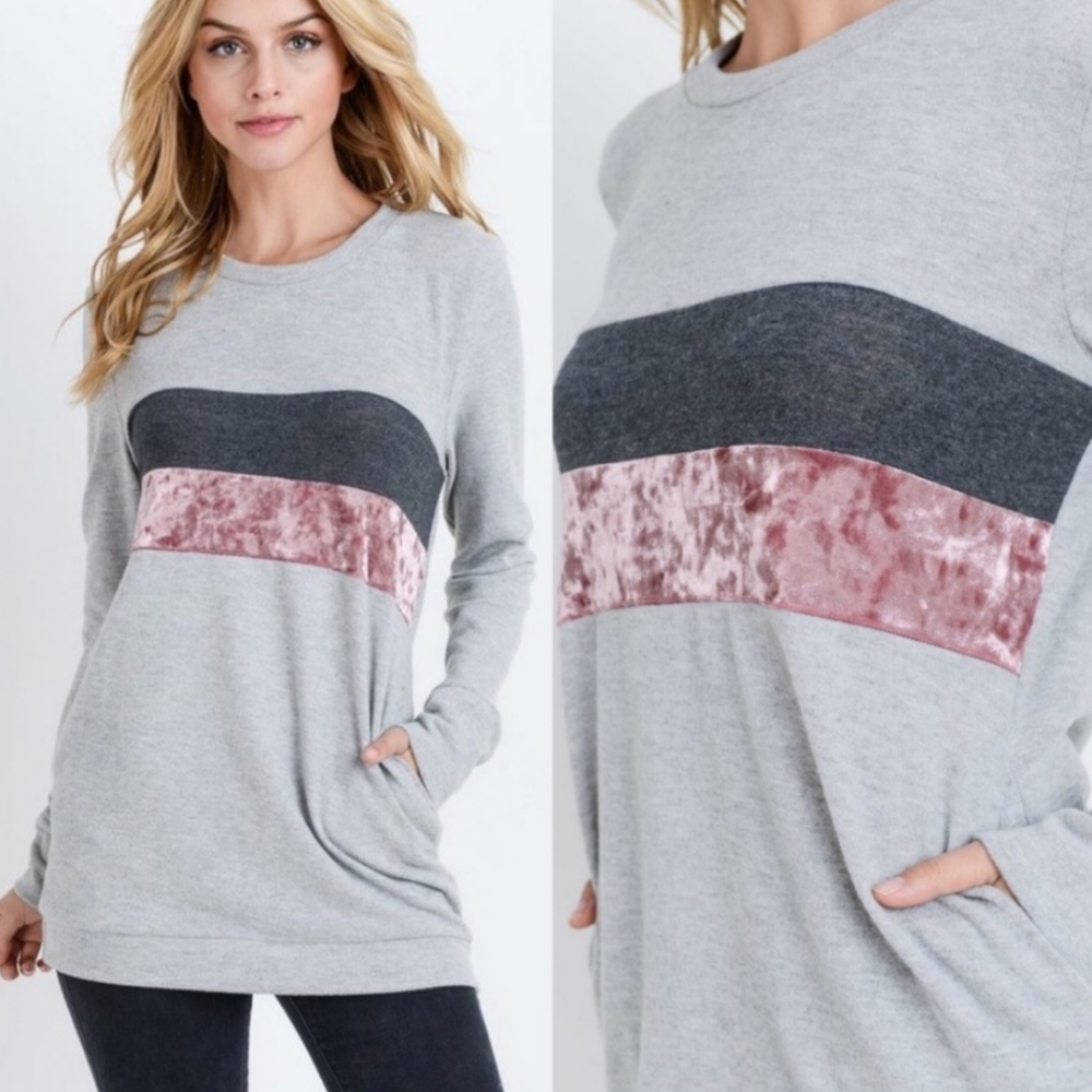 Native People Brushed Tunic Top